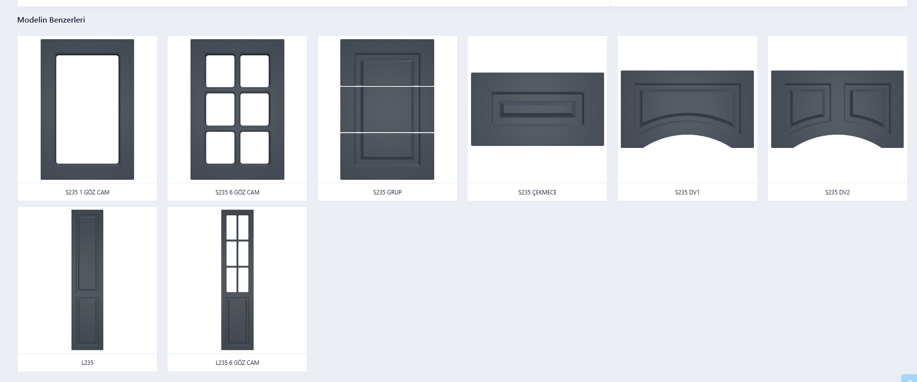 3D Dijital Katalog — modelin benzerleri